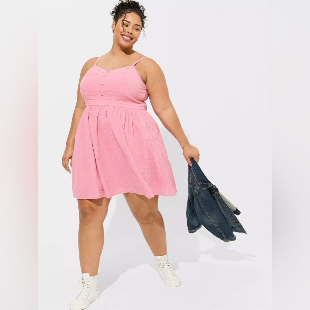 Torrid, Pink Skater Dress, Size 3